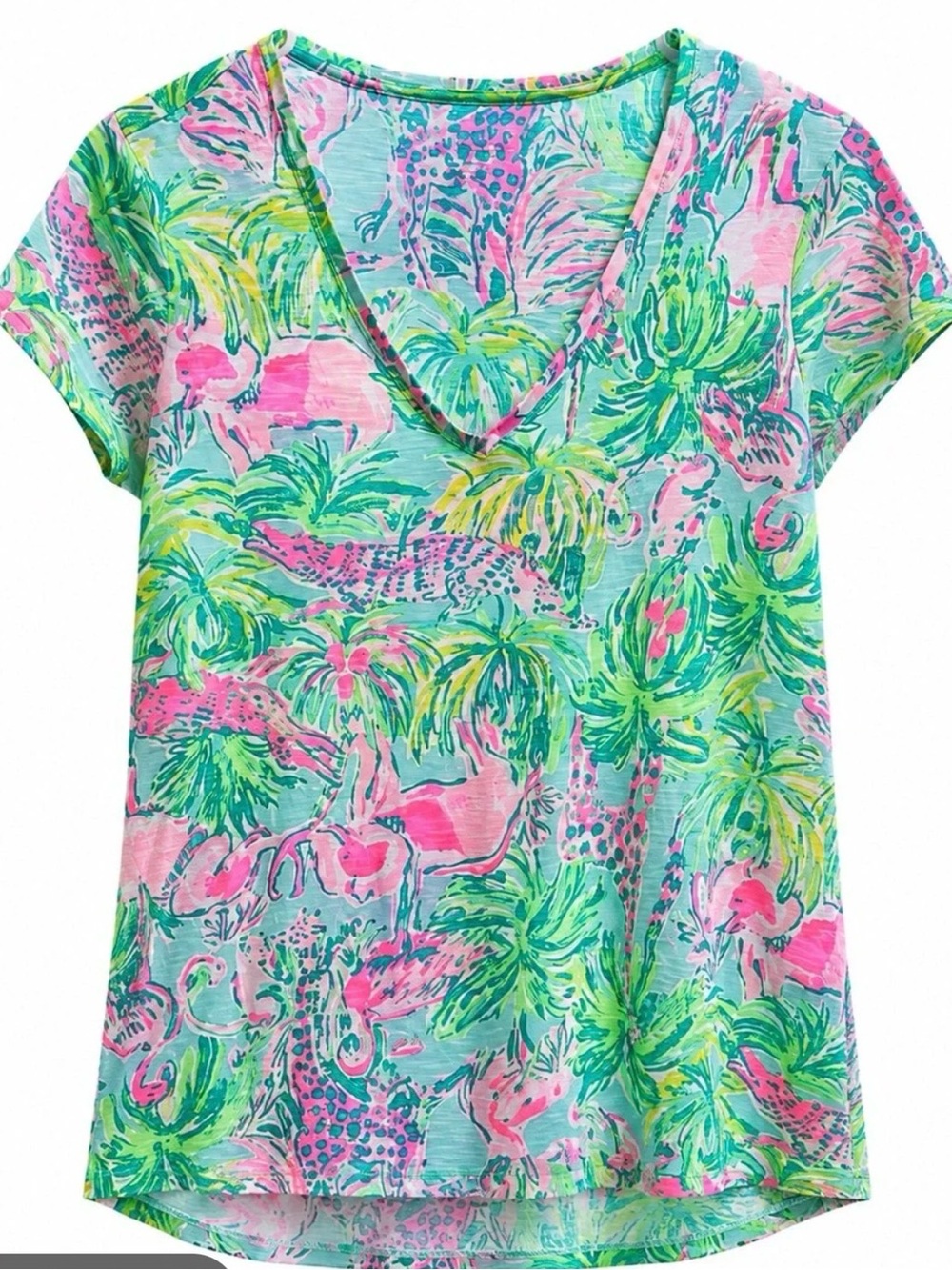 Lilly Pulitzer Animal Print T-Shirt XL
